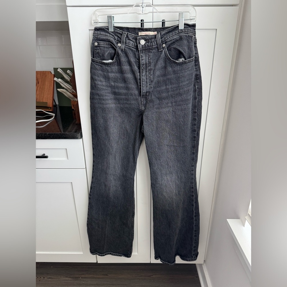 Levi’s 70s High Flare Black Jeans